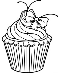 A-delightful-and-simple-coloring-page-featuring vector illustration.