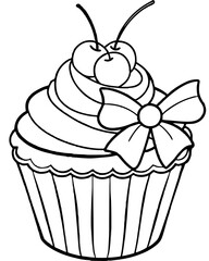 A-delightful-and-simple-coloring-page-featuring vector illustration.