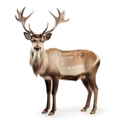 Fototapeta premium deer isolated on white background