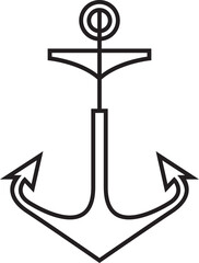 Anchor Line Icon
