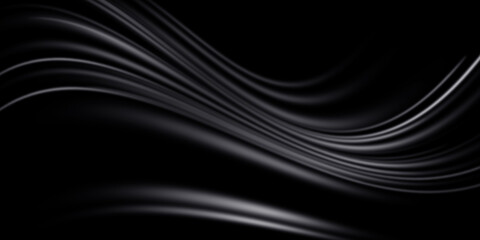 Black luxury fabric background with copy space