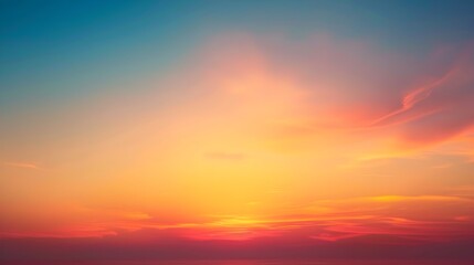 Obraz premium Smooth Sunset Gradient Background with Warm and Relaxing Colors