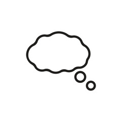 Dialogue balloon icon in flat style. Speech bubble vector illustration on isolated background. Comment sign business concept.