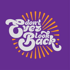 Vector lettering text with motivational wise quote 