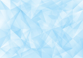 Bright Blue Geometric Pattern with Depth Texture（幾何学模様の立体感のある明るい水色のテクスチャ背景）