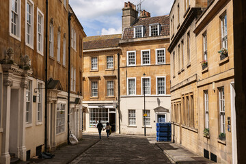 Obraz premium Old orchard street in Bath, England UK May 30 2024