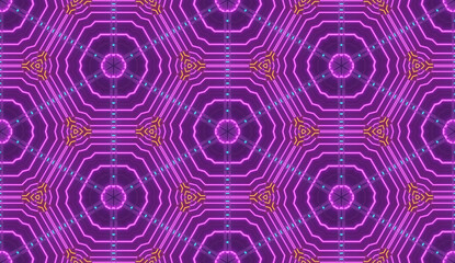 Neon Line Motion Abstract Seamless Pattern Background