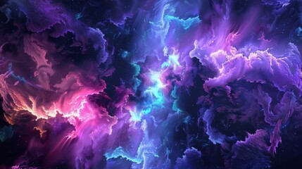 Obraz premium Cosmic Nebula: A Symphony of Colors