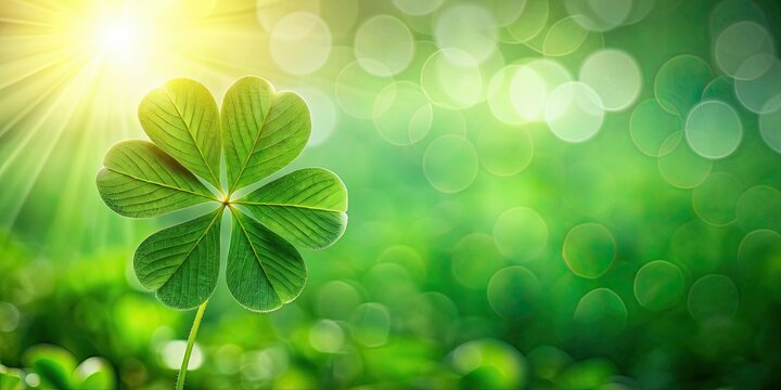 Good luck clover leaf background with lush green nature, clover, lucky, four leaf, green, background, nature, plant, symbol
