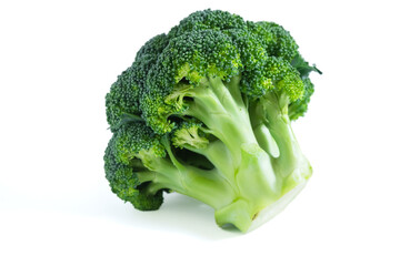 Fresh Broccoli isolated on white background.