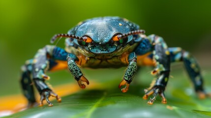 Obraz premium Close-up Photography of Unusual Insects of Reptiles Thing