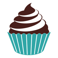 Chocolate cake vector  illustration