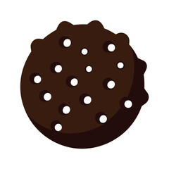 Chocolate cake vector  illustration