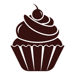 Chocolate cake vector  illustration