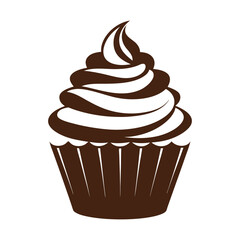 Chocolate cake vector  illustration