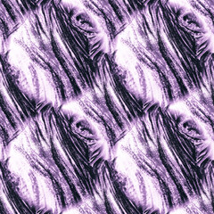 Seamless Ink. Pink Decorative Color Art. White