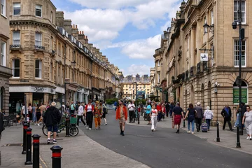 New Bond street in Bath, England UK May 30 2024 © Maksims