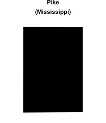 Pike County (Mississippi) blank outline map
