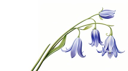 Fototapeta premium bluebell flower with long stem