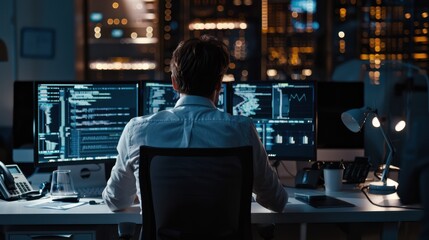 The programmer in modern office