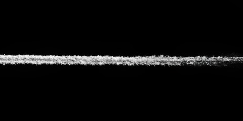 Obraz premium Grunge chalk line in white on black for emphasis , grunge, chalk, line, white, black, underline, highlight, contrast