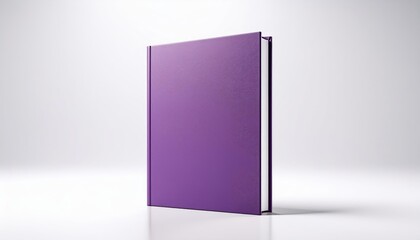 Purple Hardcover Book Mockup - Template for Branding or Title Placement - Reading Book Mockup for Logo - Marketing for Book Publishing or Portfolio Showcase image