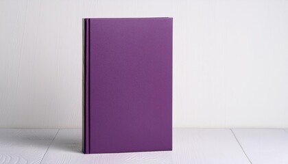 Purple Hardcover Book Mockup - Template for Branding or Title Placement - Reading Book Mockup for Logo - Marketing for Book Publishing or Portfolio Showcase image