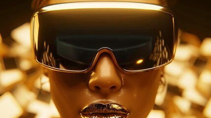 Experience the immersive impact of virtual reality showcasing bankruptcy signs amidst economic downturn