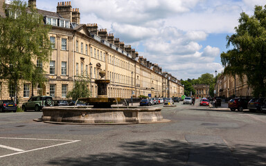 Bathwick, Great Pulteney street in Bath, England UK May 30 2024
