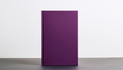 Purple Hardcover Book Mockup - Template for Branding or Title Placement - Reading Book Mockup for Logo - Marketing for Book Publishing or Portfolio Showcase image