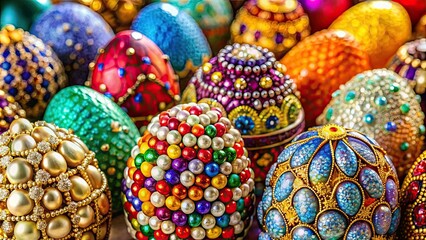 Vibrant and luxurious gemstone-filled Easter eggs for a celebration like no other, luxurious, gemstone, Easter, extravaganza