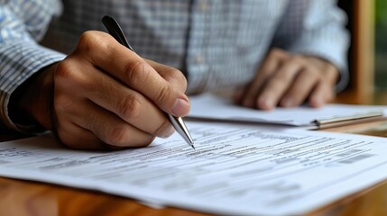 photo realistic close-up of a tax consultant explaining financial returns, professional and informative