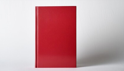 Red Hardcover Book Mockup - Template for Branding or Title Placement - Reading Book Mockup for Logo - Marketing for Book Publishing or Portfolio Showcase image