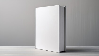 White Hardcover Book Mockup - Template for Branding or Title Placement - Reading Book Mockup for Logo - Marketing for Book Publishing or Portfolio Showcase image