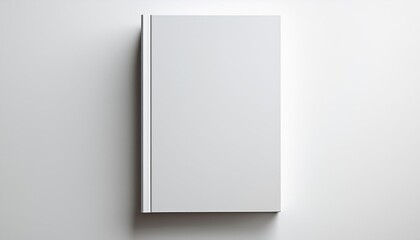 White Hardcover Book Mockup - Template for Branding or Title Placement - Reading Book Mockup for Logo - Marketing for Book Publishing or Portfolio Showcase image