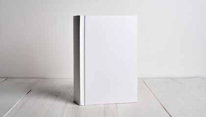 White Hardcover Book Mockup - Template for Branding or Title Placement - Reading Book Mockup for Logo - Marketing for Book Publishing or Portfolio Showcase image
