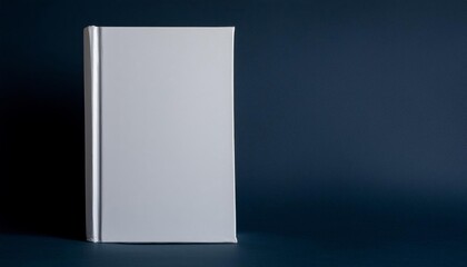 White Hardcover Book Mockup - Template for Branding or Title Placement - Reading Book Mockup for Logo - Marketing for Book Publishing or Portfolio Showcase image