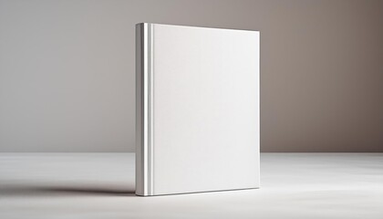 White Hardcover Book Mockup - Template for Branding or Title Placement - Reading Book Mockup for Logo - Marketing for Book Publishing or Portfolio Showcase image