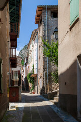 Entrevaux, village médiéval, ville forteresse, France, photographie de voyage, château, remparts, photographie urbaine