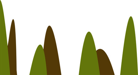 Abstract Shape Landscape Illustration vector element