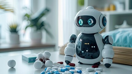 AI-powered virtual nurse assisting patients with medication schedules
