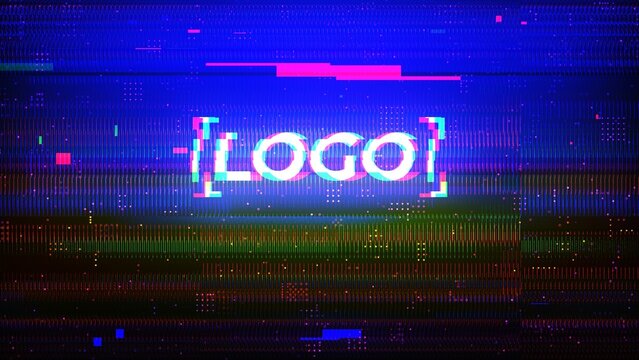 Abstract Glitch Logo