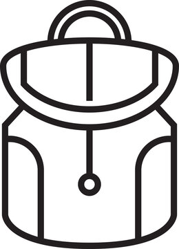 recommend clip art: Backpack Icon Line Art
                    