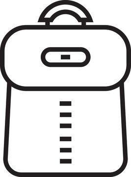 recommend clip art: School Bag Icon Line Art
                    