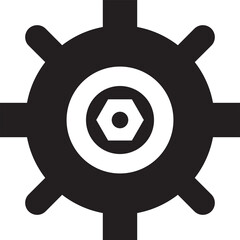 Gear Icon Illustration
