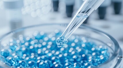 Advanced gene-editing laboratory, zoomed-in view of cells undergoing modification, precise and intricate, no people, focus cover all object, deep dept of field