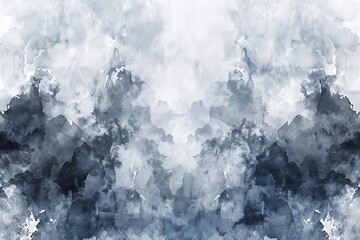 Abstract  gray and blue, watercolor  Background.