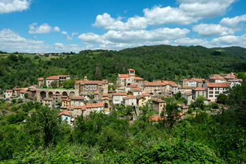 Village d'Auzon, Haute-Loire, Auvergne-Rhone-Alpes, France