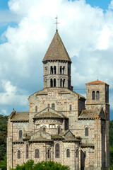 Eglise romane de Saint-Nectaire, Parc régional des volcans d'Auvergne, Puy de Dôme, Auvergne-Rhone-Alpes, France