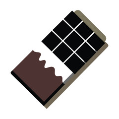 Chocolate cake vector  illustration